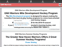Tablet Screenshot of gnhwarriors.org